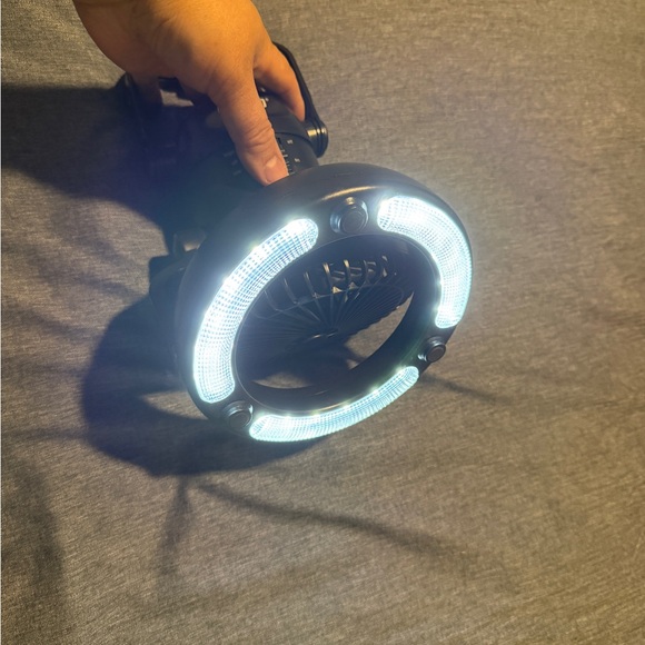 Fan with LED light and hook - Picture 2 of 5